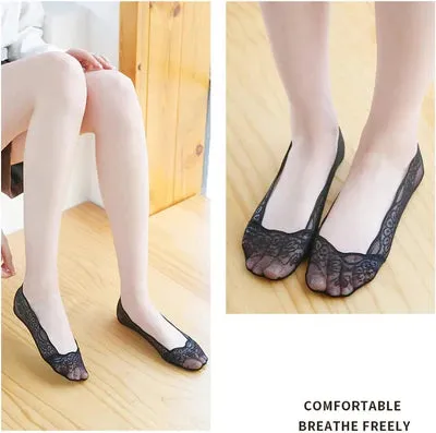 🧦 Lace No Show Liner Socks for Women✨