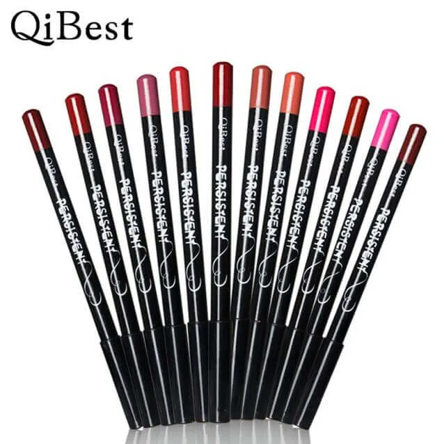 12pcs/Set Waterproof Lip Liner Pencil Long Lasting
