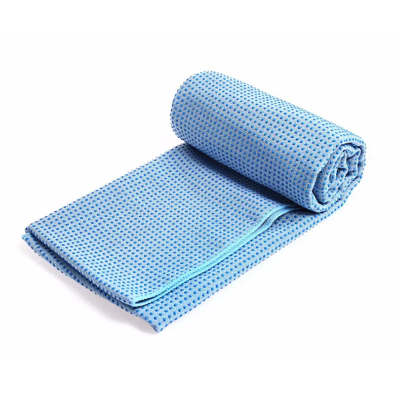 2020 microfiber non slip yoga towel with grip