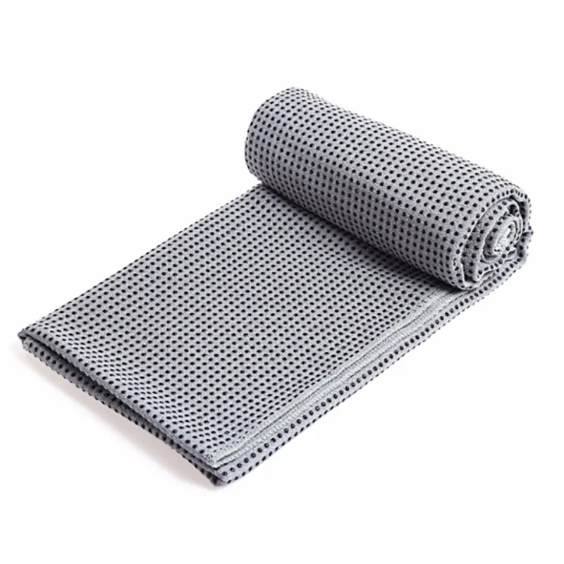 2020 microfiber non slip yoga towel with grip