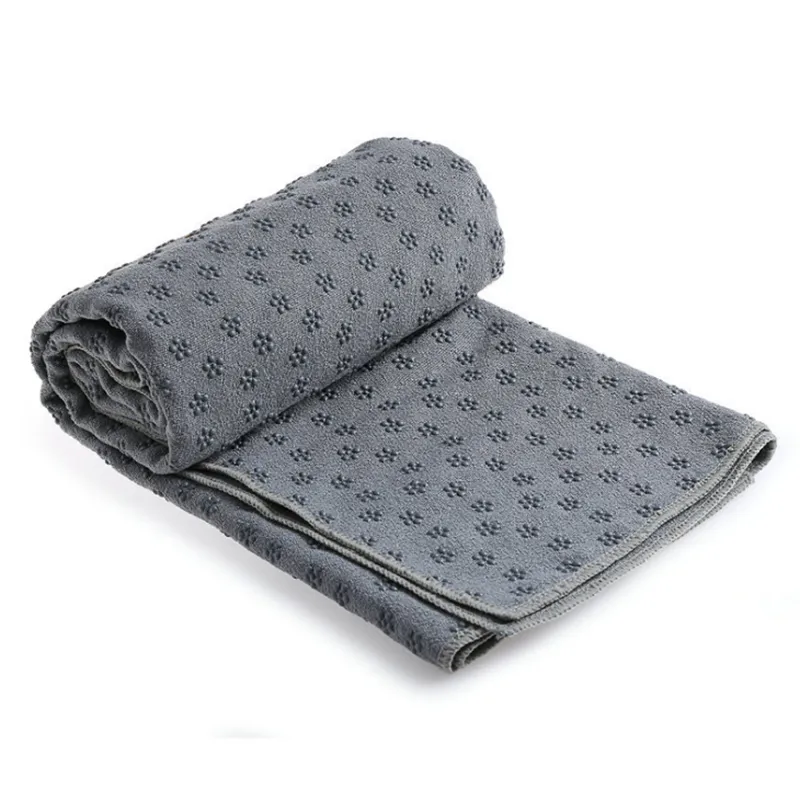 2020 microfiber non slip yoga towel with grip