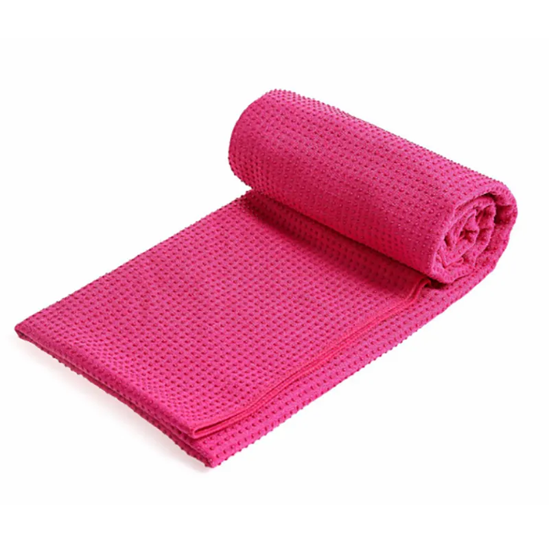 2020 microfiber non slip yoga towel with grip