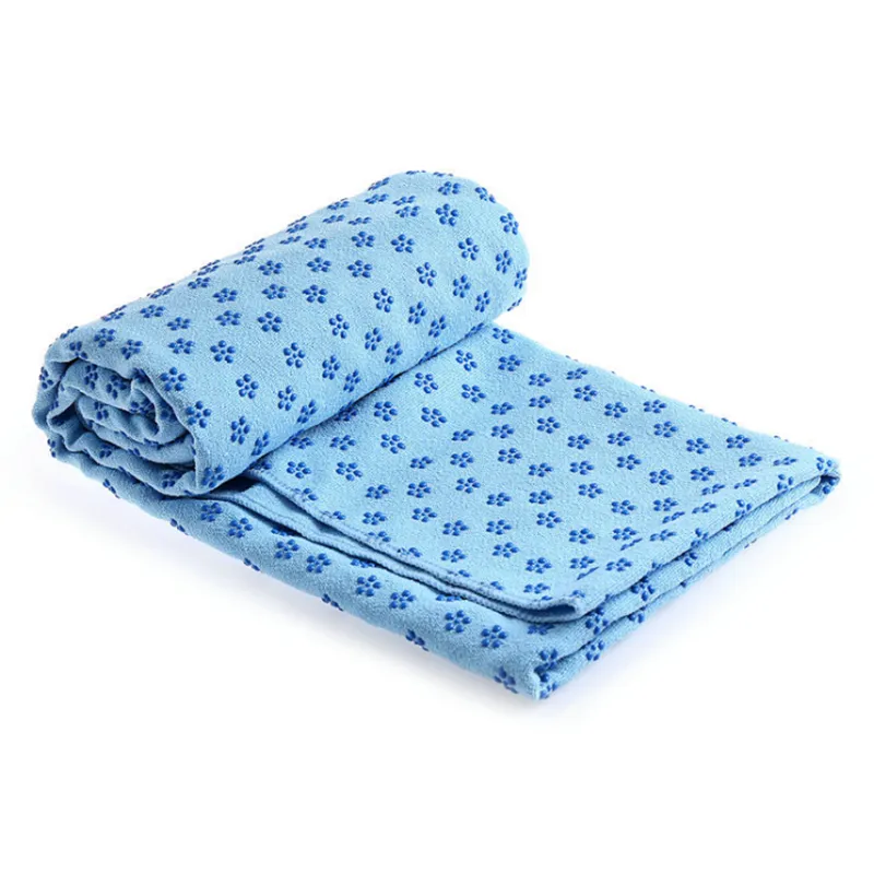 2020 microfiber non slip yoga towel with grip