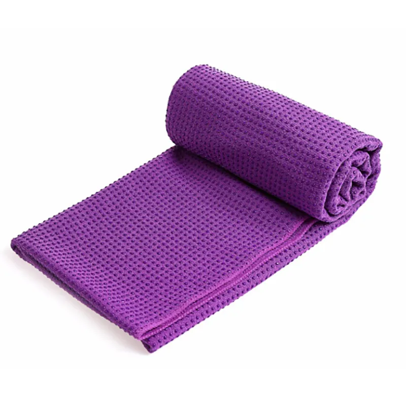 2020 microfiber non slip yoga towel with grip