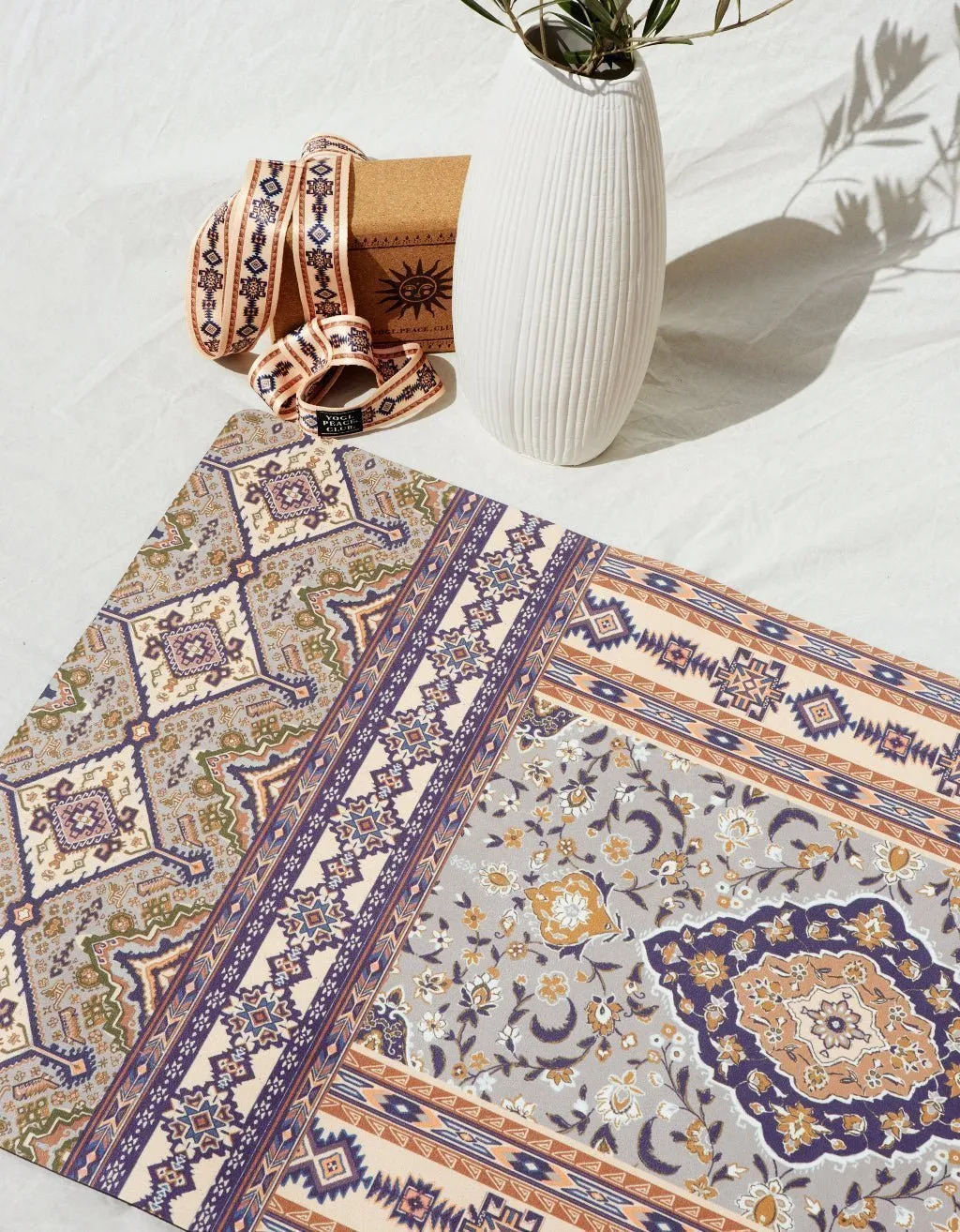 4 mm Desert Sand Yoga Mat   Strap