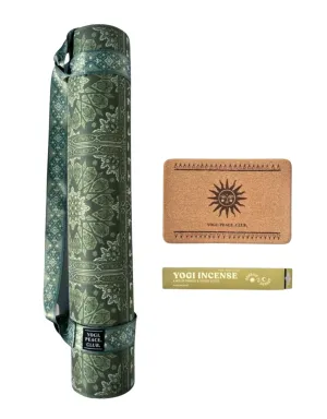 4 mm Yoga Pack - Harmony Yoga Mat   Block   Strap   Incense