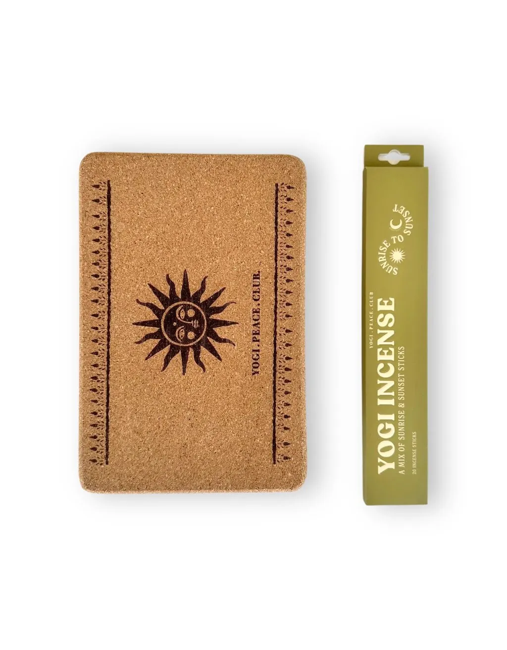 4 mm Yoga Pack - Harmony Yoga Mat   Block   Strap   Incense