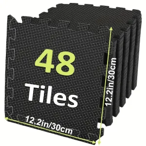 48-Piece EVA Foam Interlocking Floor Mat Set