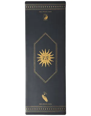 5 mm Deluxe Black   GOLD Yoga Mat   Strap