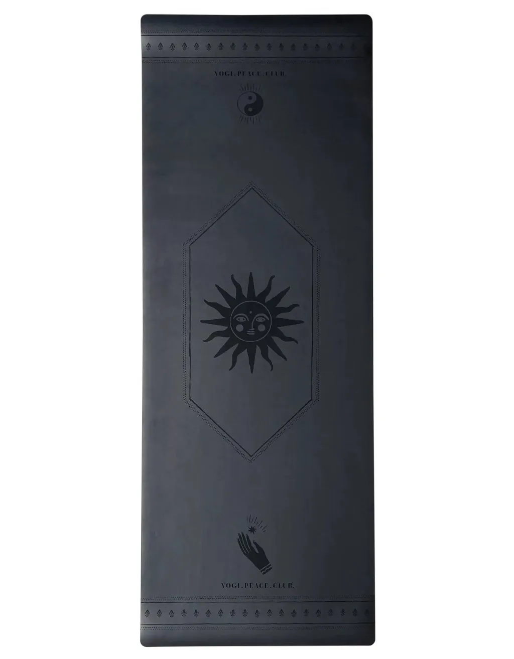5 mm Deluxe Black Yoga Mat   Strap