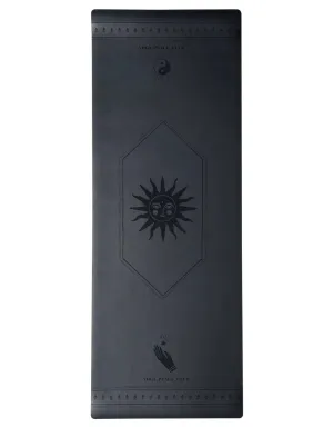 5 mm Deluxe Black Yoga Mat   Strap