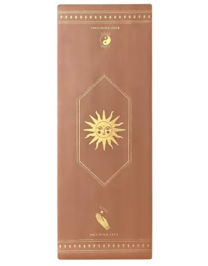 5 mm Deluxe Spice   GOLD Yoga Mat   Strap