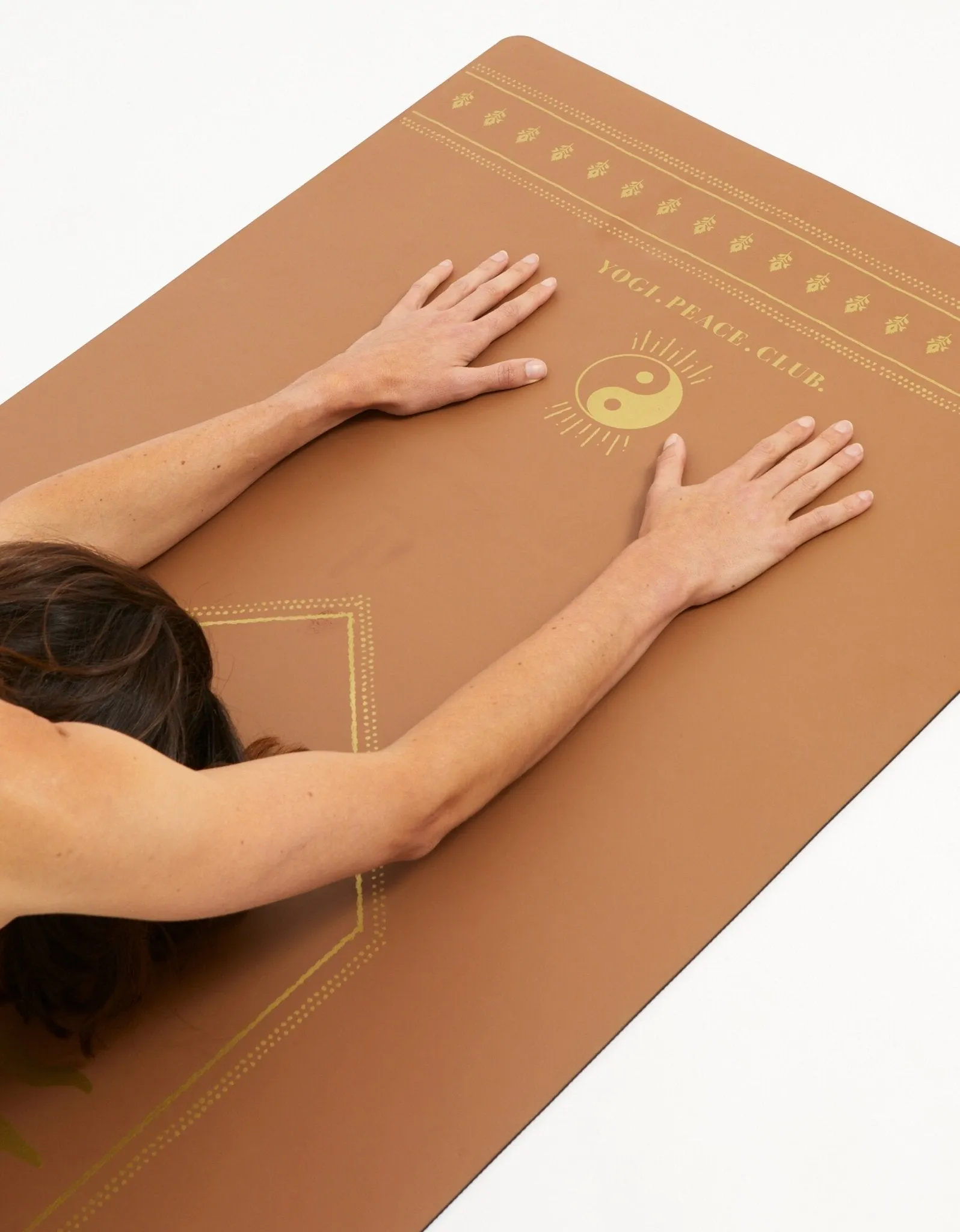 5 mm Deluxe Spice   GOLD Yoga Mat   Strap