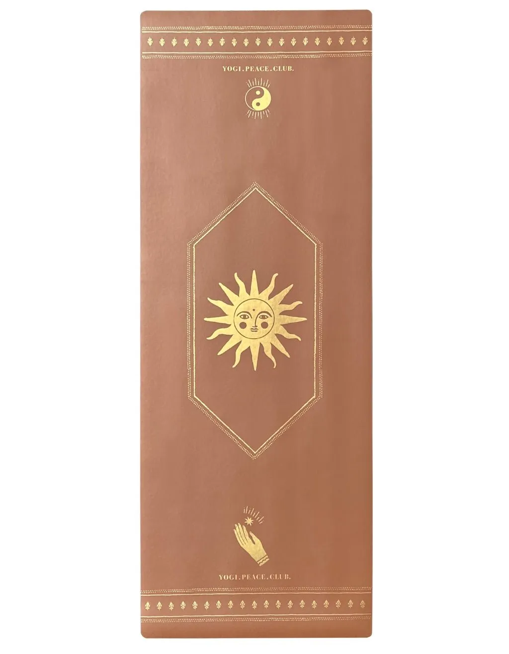5 mm Deluxe Spice   GOLD Yoga Mat   Strap