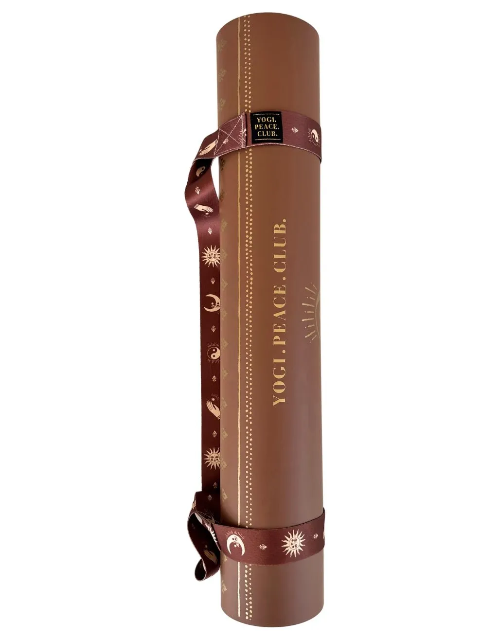 5 mm Deluxe Spice   GOLD Yoga Mat   Strap