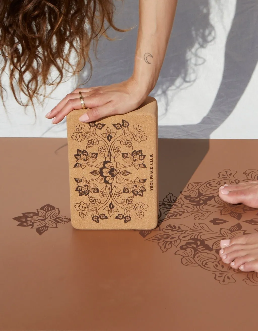 5mm Yoga Pack - Lotus Chai Deluxe Yoga Mat   Block   Strap   Incense