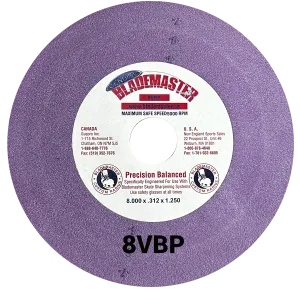 8" SKATE SHARPENING GRINDING WHEEL - PURPLE (8VBP)