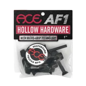 ACE Hollow Gripper Bolts skate hardware - Allen Black - 1in
