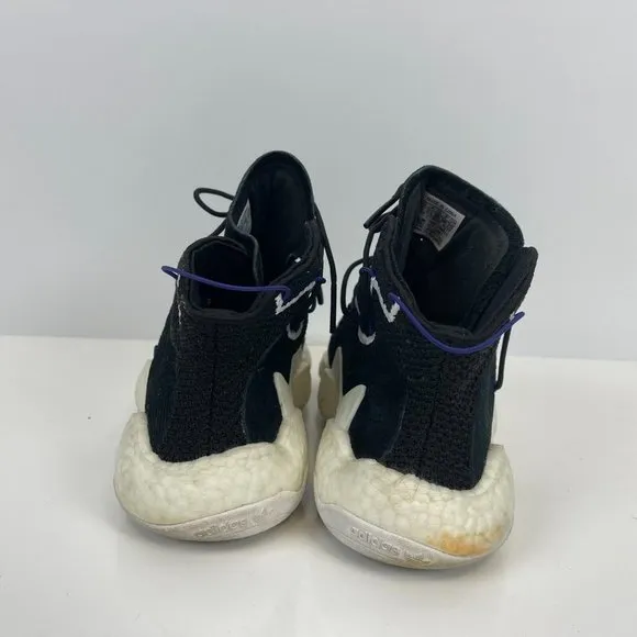 Adidas Crazy Boost BYW LVL 1 Basketball Shoes Black White Purple Mens Size 6