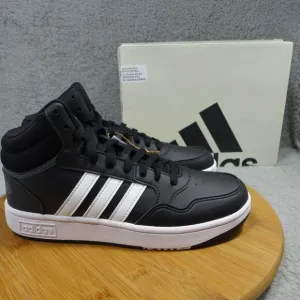 Adidas Hoops Mid 3.0 K Black and White Sneakers Kids Size 5Y GW0402 Shoes