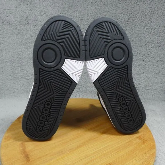 Adidas Hoops Mid 3.0 K Black and White Sneakers Kids Size 5Y GW0402 Shoes