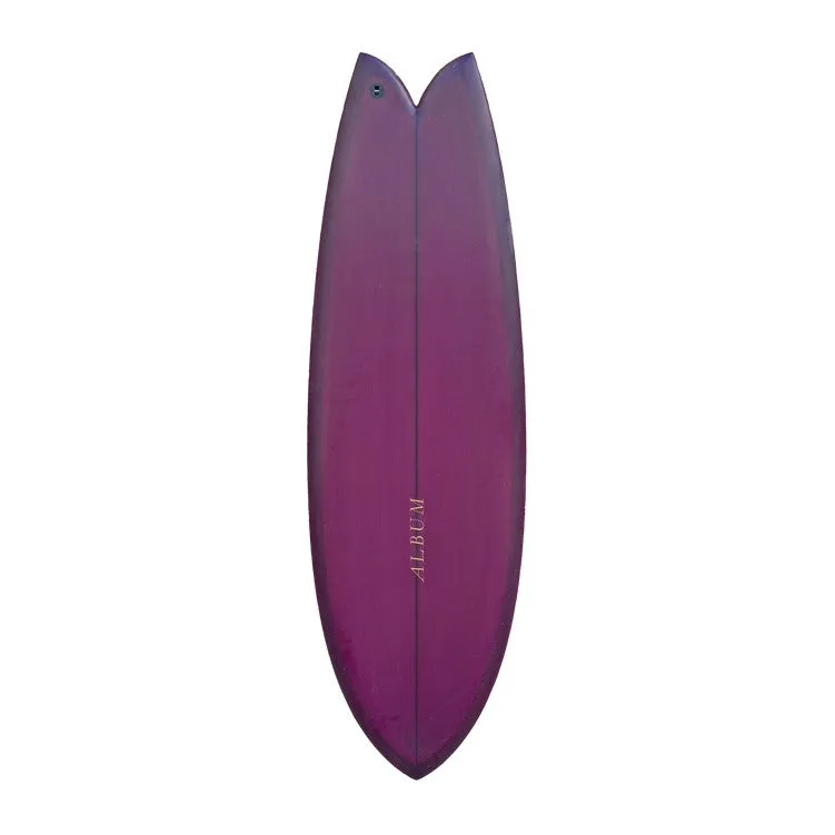 ALBUM SUNSTONE 5'6 BURGANDY TINT PU SURFBOARD