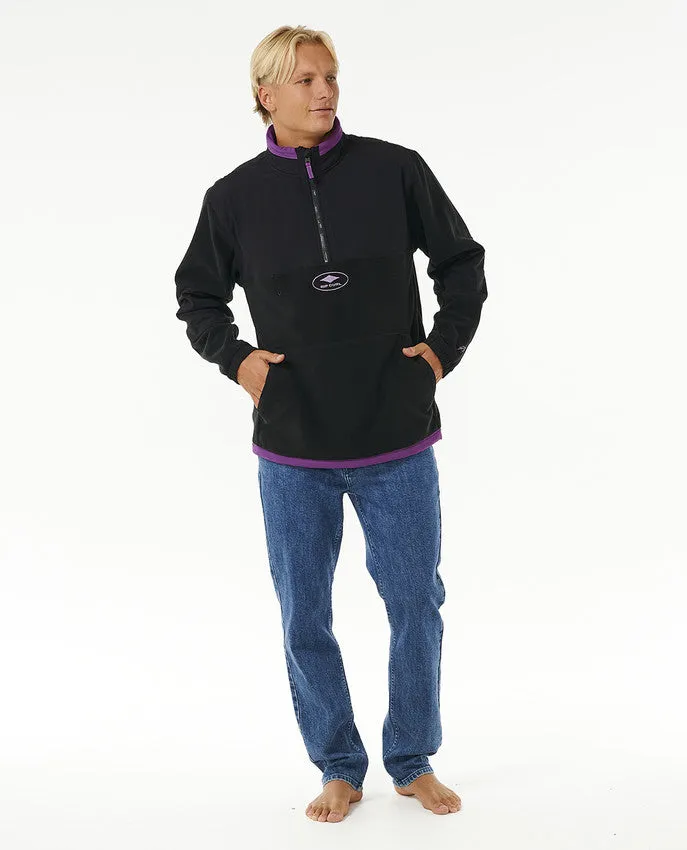 ANTI SERIES QSP 1/4 ZIP CREW - BLACK