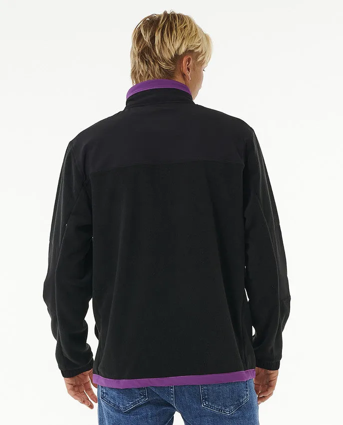 ANTI SERIES QSP 1/4 ZIP CREW - BLACK