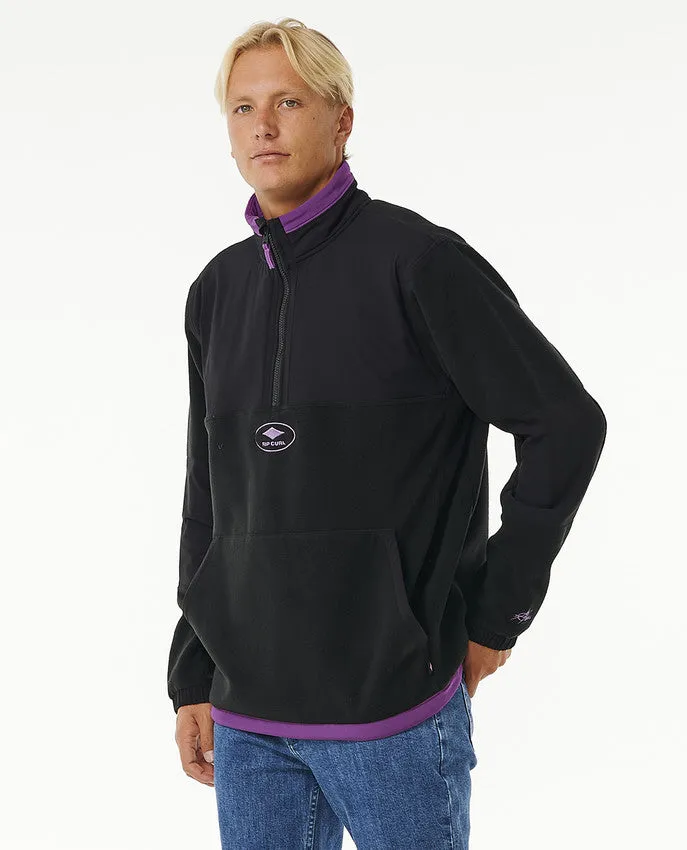 ANTI SERIES QSP 1/4 ZIP CREW - BLACK
