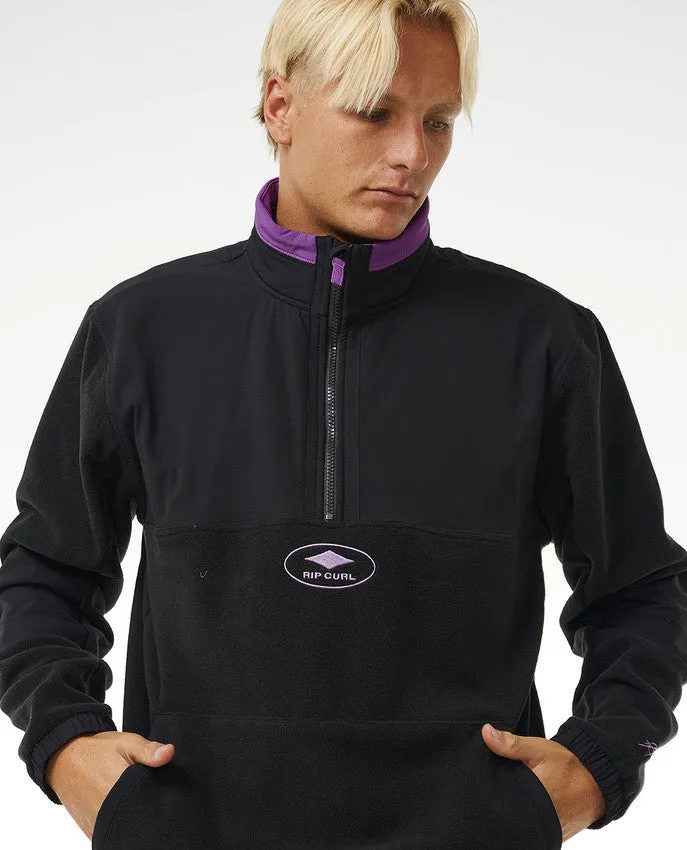 ANTI SERIES QSP 1/4 ZIP CREW - BLACK