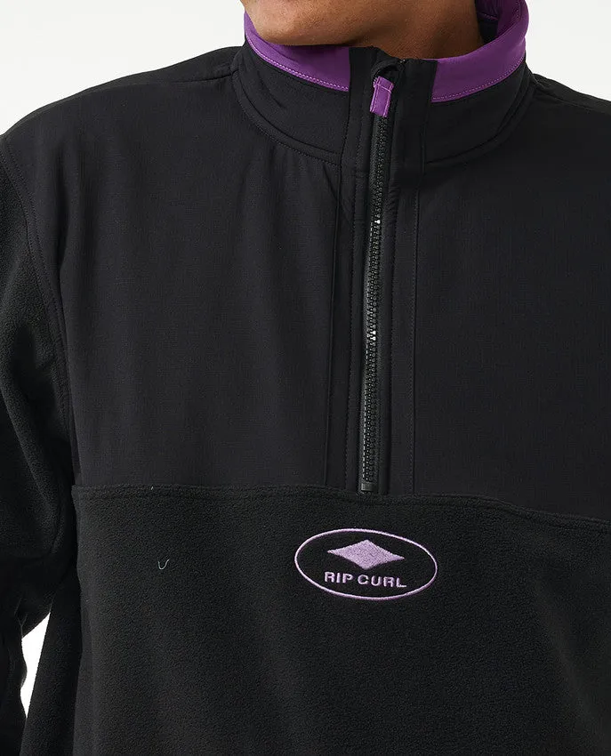 ANTI SERIES QSP 1/4 ZIP CREW - BLACK