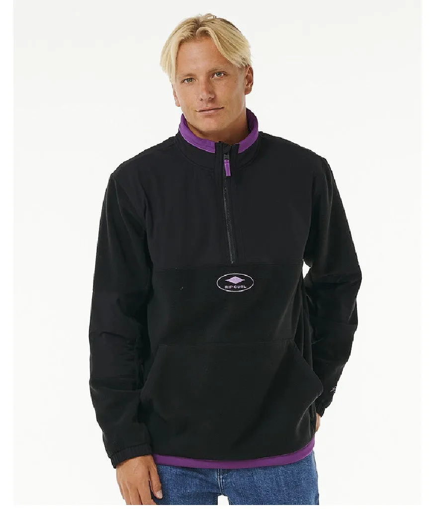 ANTI SERIES QSP 1/4 ZIP CREW - BLACK