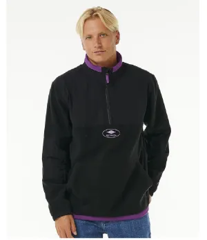 ANTI SERIES QSP 1/4 ZIP CREW - BLACK