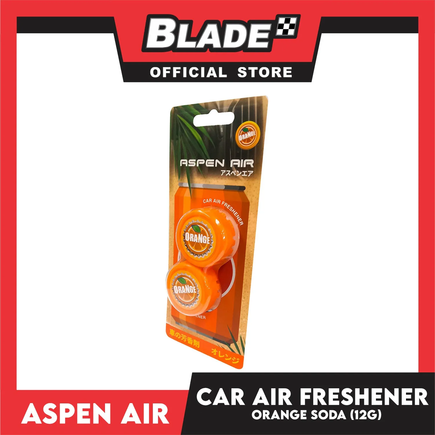 Aspen Air Car Air Freshener (Orange) Long Lasting Fragrance