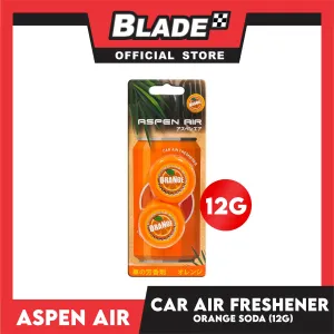 Aspen Air Car Air Freshener (Orange) Long Lasting Fragrance