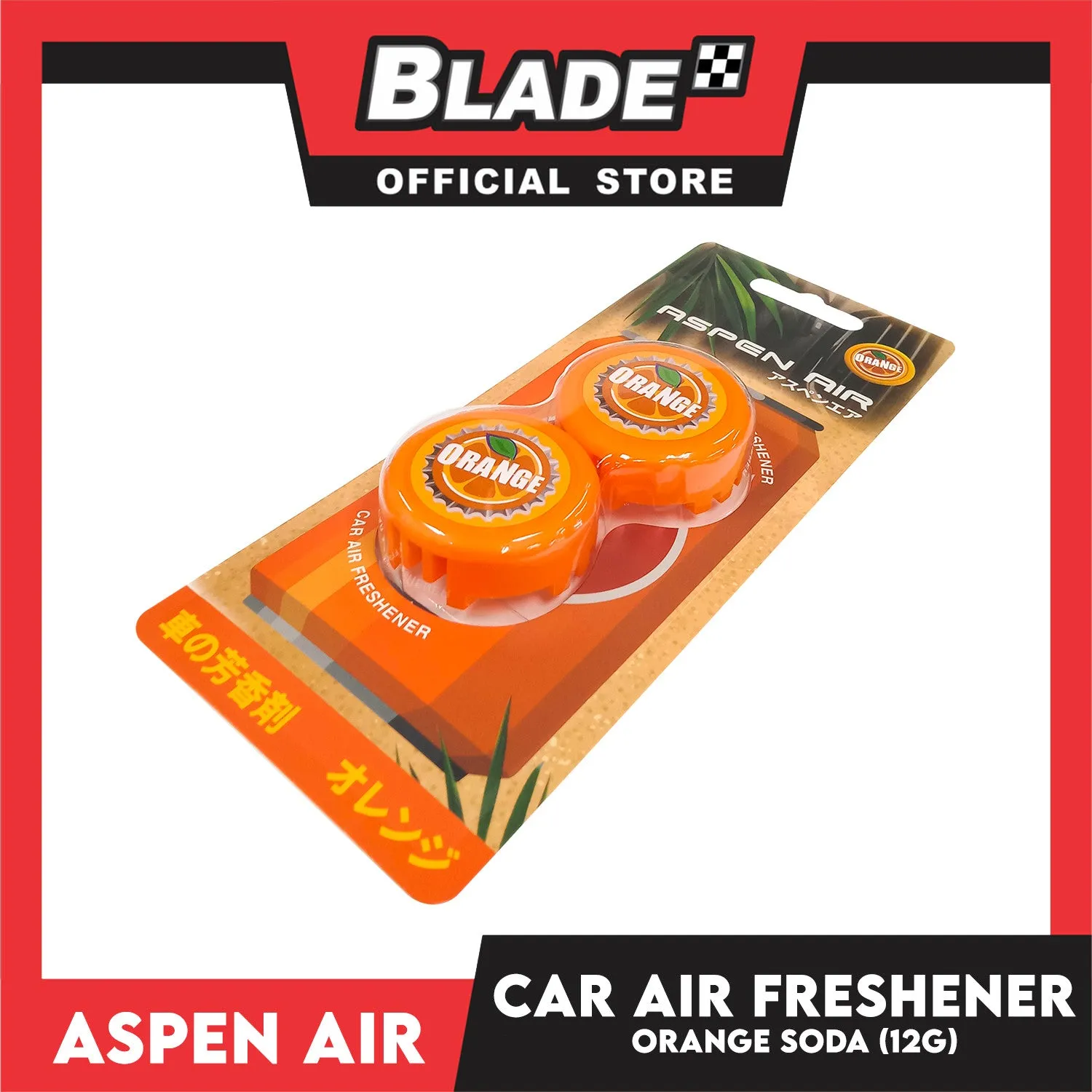 Aspen Air Car Air Freshener (Orange) Long Lasting Fragrance