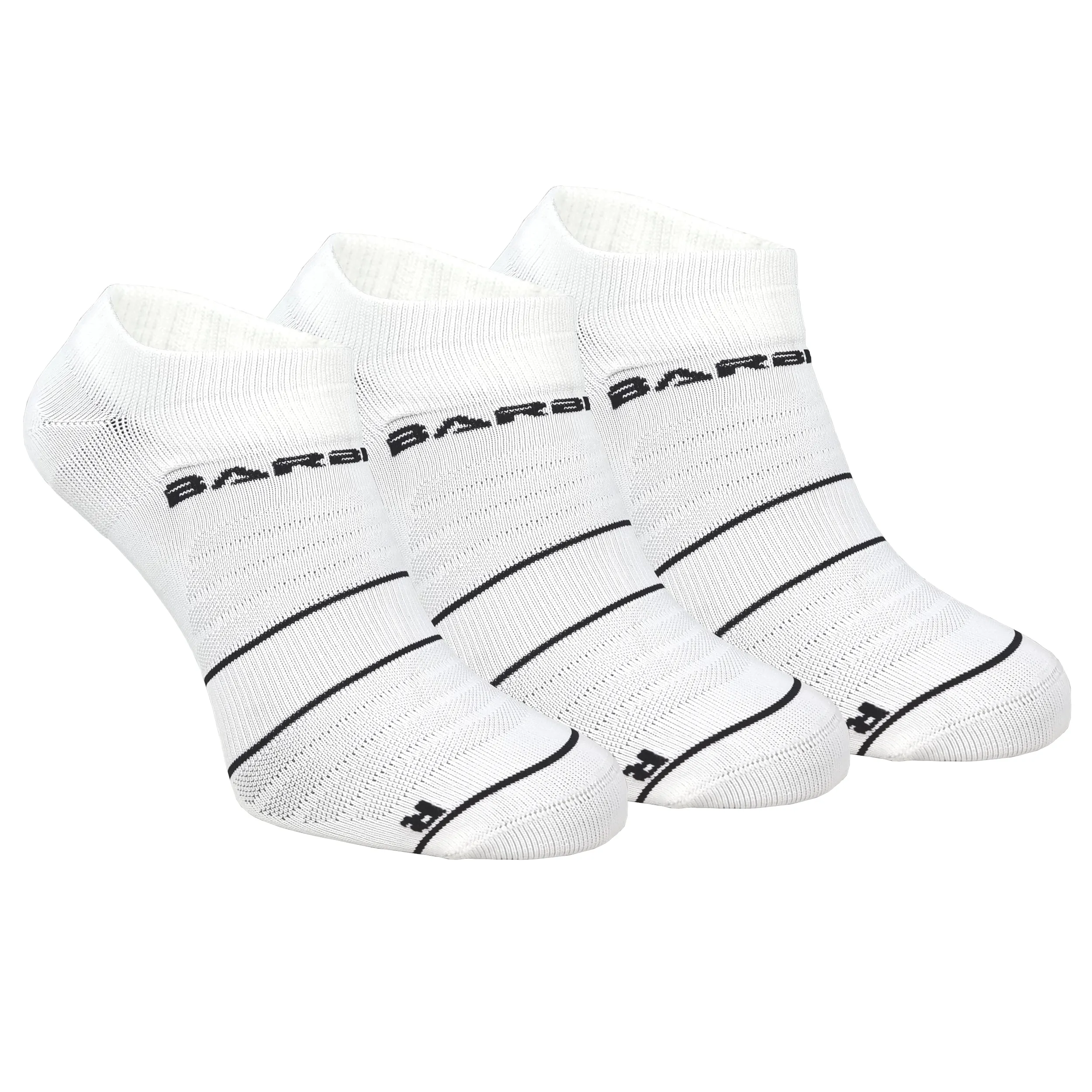 Barbelts performance no-show sokken 3 pack - wit