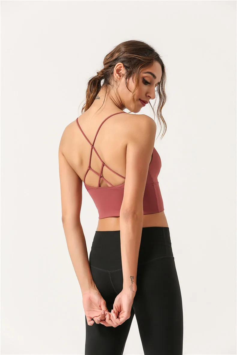Beauty Back Yoga Fitness Vest – Slim Fit, Breathable, and Perfect for Workouts