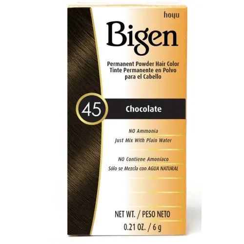 Bigen© Permanent Powder Hair Color 45 Chocolate