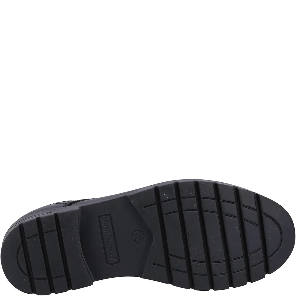 Black Jayne Lace Up Senior School Shoes