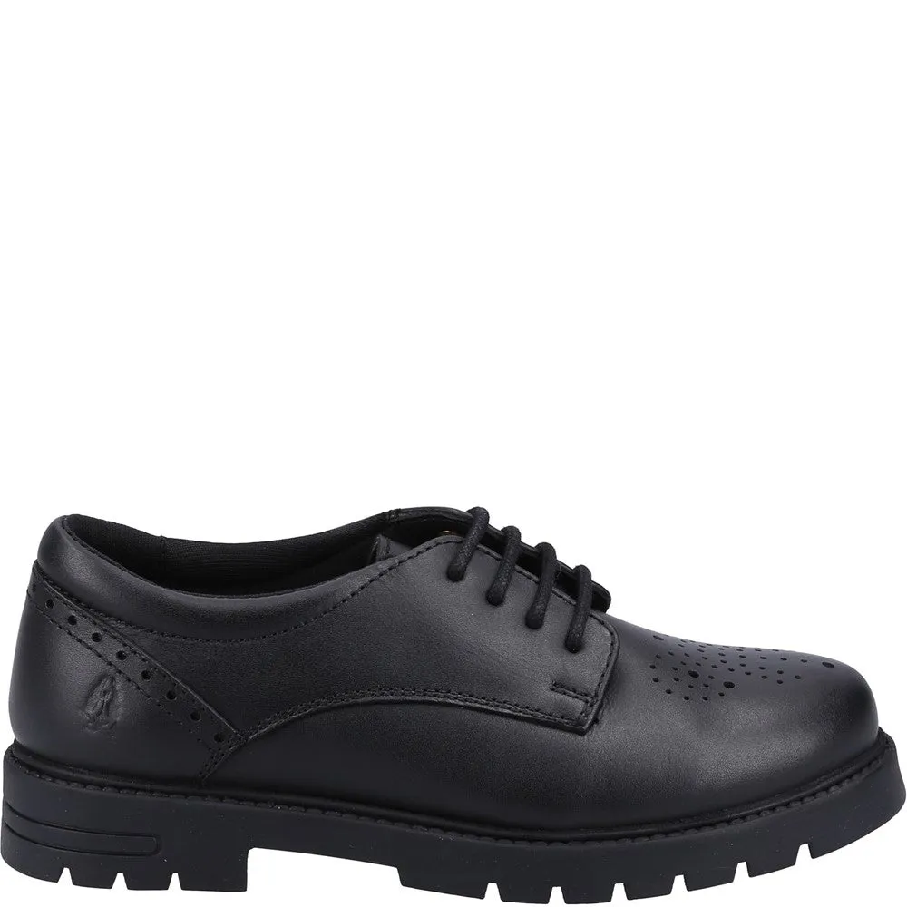 Black Jayne Lace Up Senior School Shoes