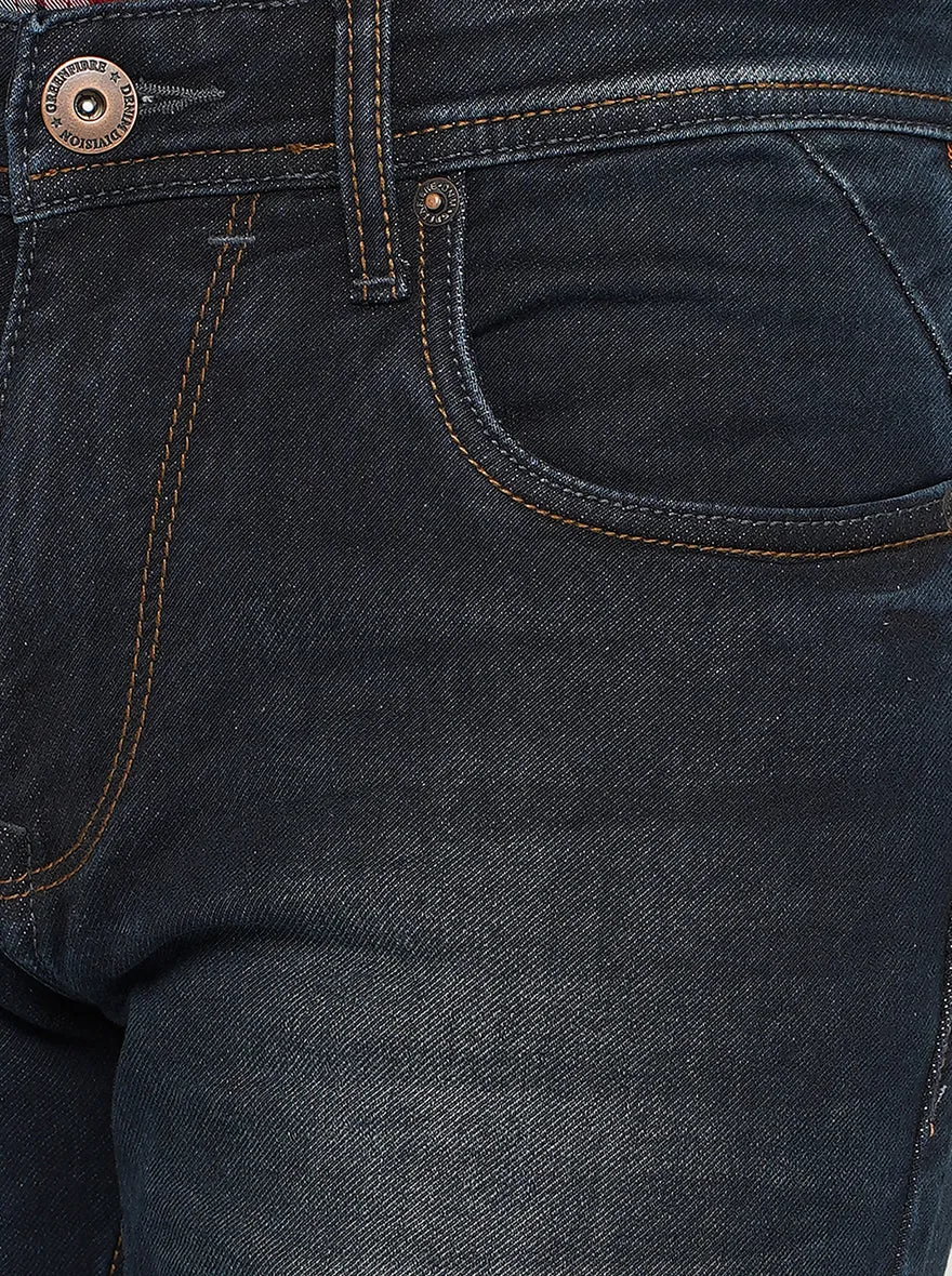 Blue Washed Narrow Fit Jeans | Greenfibre