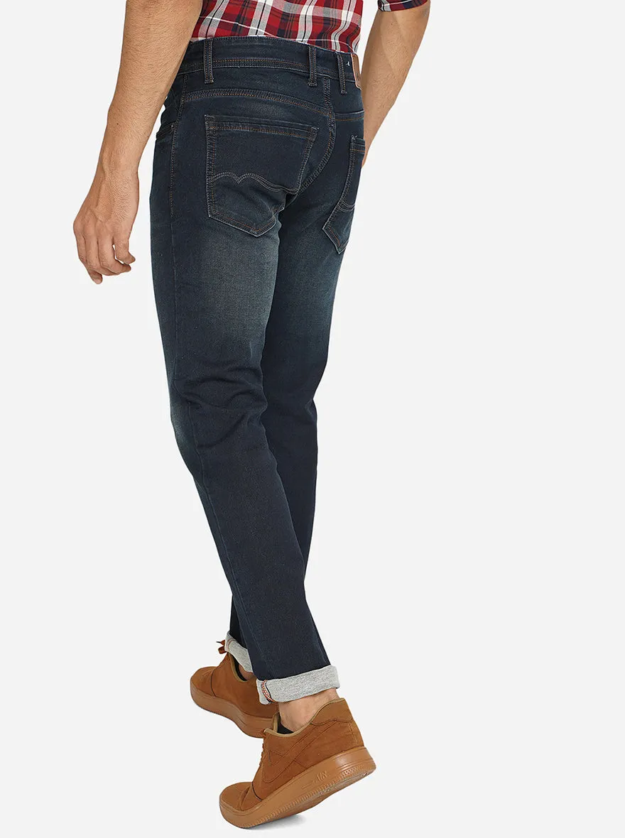 Blue Washed Narrow Fit Jeans | Greenfibre