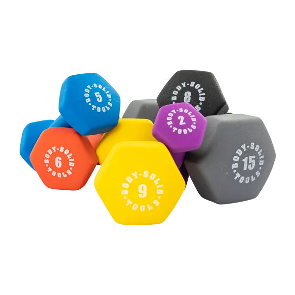 Bodysolid Blue 5lb Neoprene Dumbbell