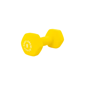 Bodysolid Yellow 9lb Neoprene Dumbbell