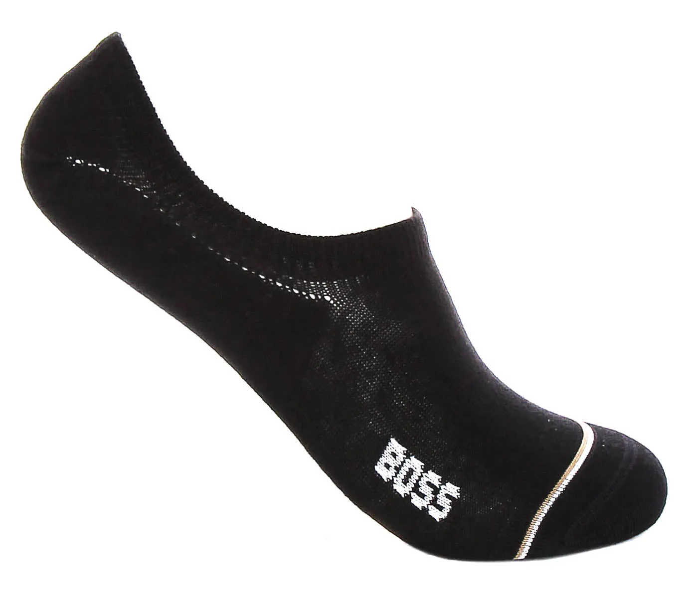 Boss 2 Pair  Shoe Sock Side Logo In Black
