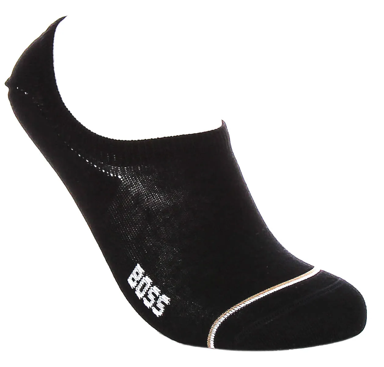 Boss 2 Pair  Shoe Sock Side Logo In Black