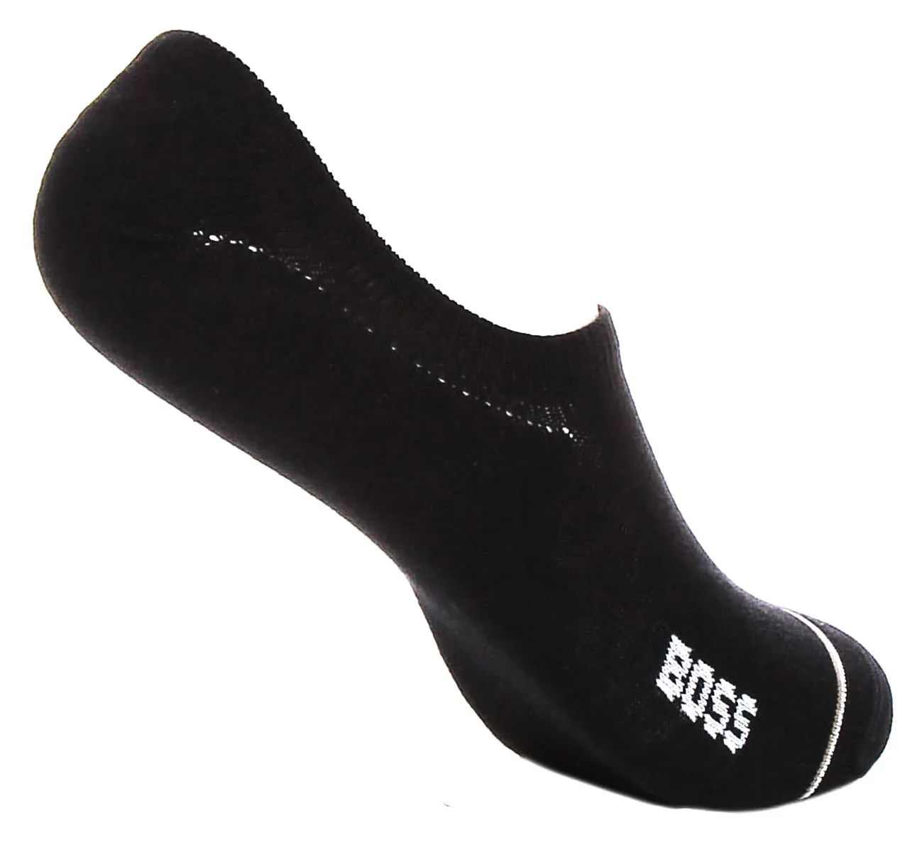 Boss 2 Pair  Shoe Sock Side Logo In Black