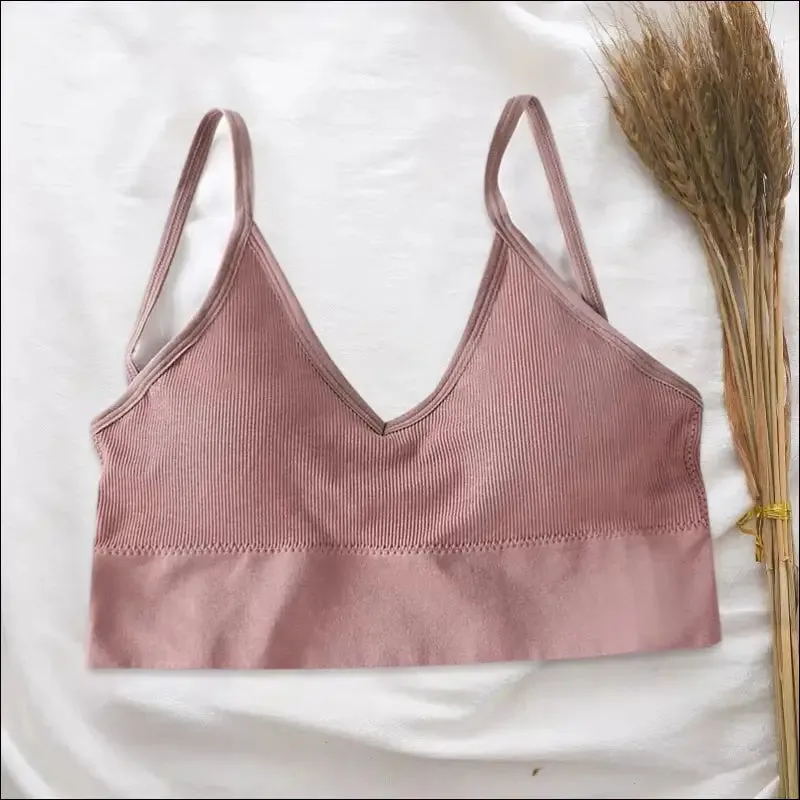 Breathable sports bra anti-sweat fitness top seamless yoga bra shockproof crop top women push up