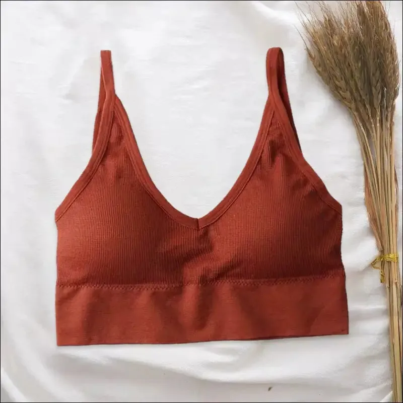 Breathable sports bra anti-sweat fitness top seamless yoga bra shockproof crop top women push up